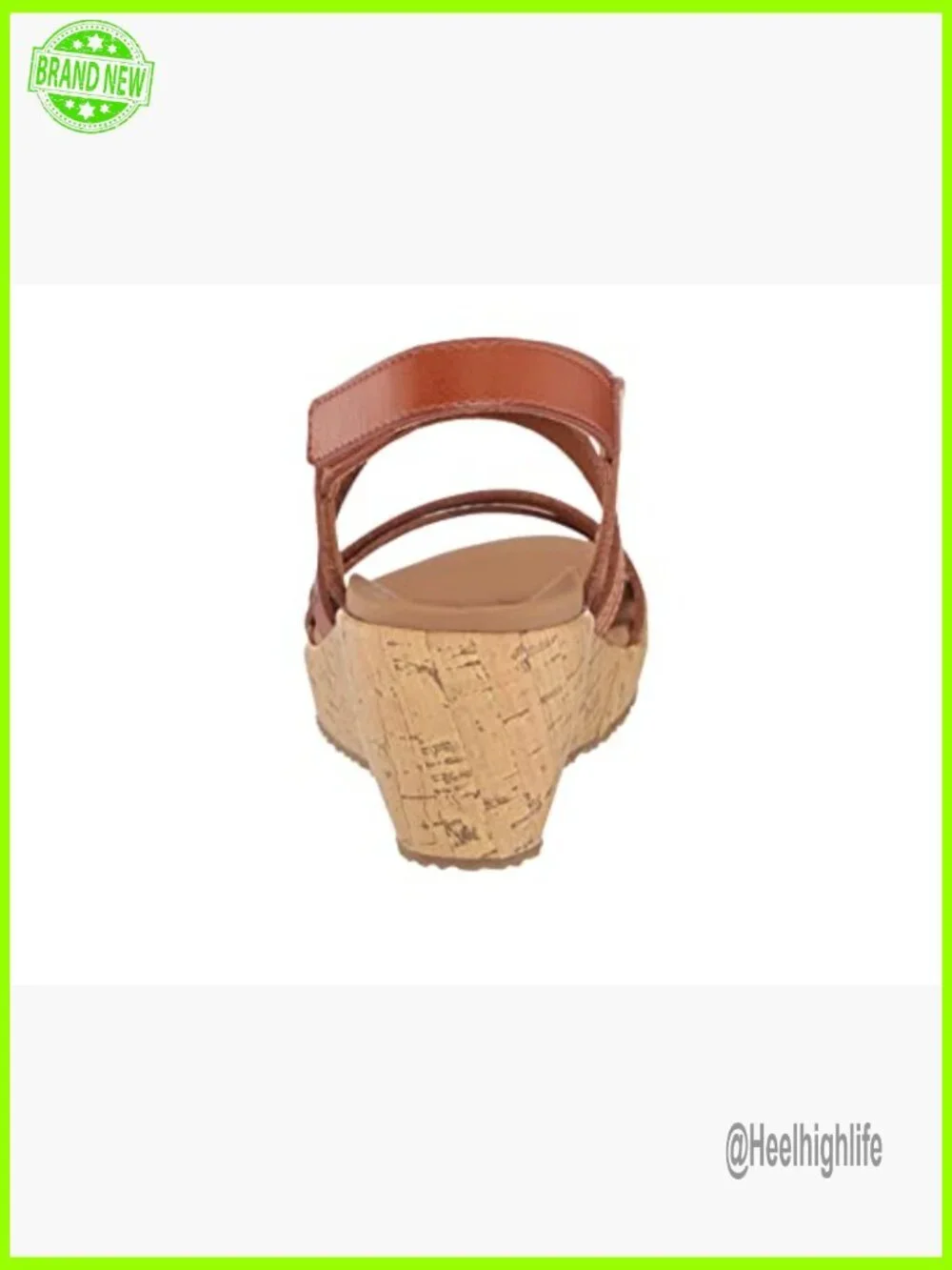 Women's Wedge Sandals with Adjustable Strap, Vegan Materials, 2.25-Inch Heel
